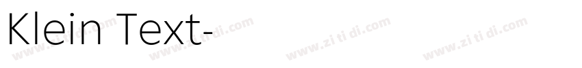 Klein Text字体转换